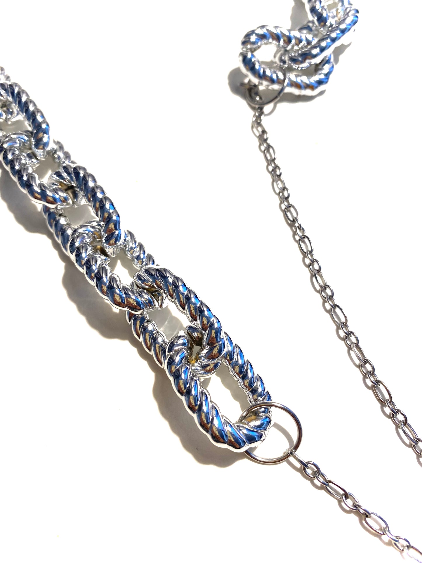 Twisted Chrome Drip Chain Strap