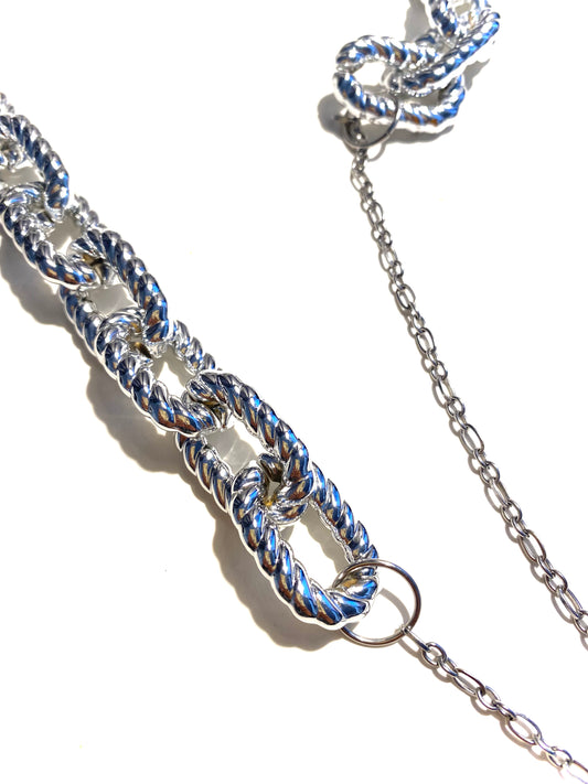 Twisted Chrome Drip Chain Strap